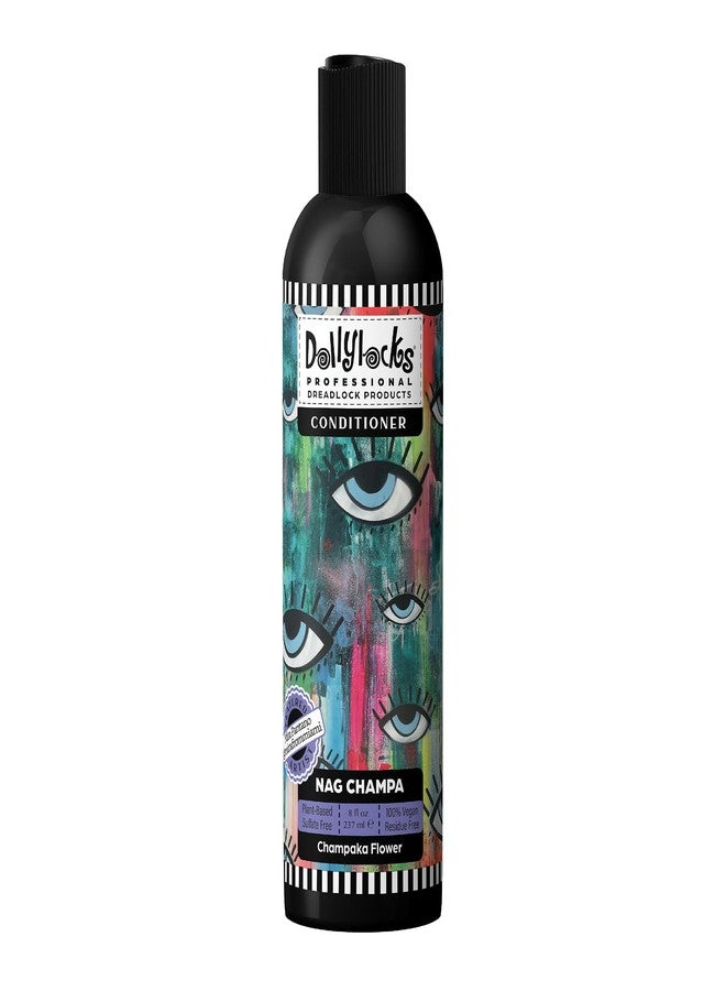 Dollylocks Lightweight Hydrating Conditioner | Plant-based Residue + Paraben-free Vegan | Curly Hair, Extensions, Locs, Dreadlock Moisturizer | Nag Champa | 8oz - Image 1